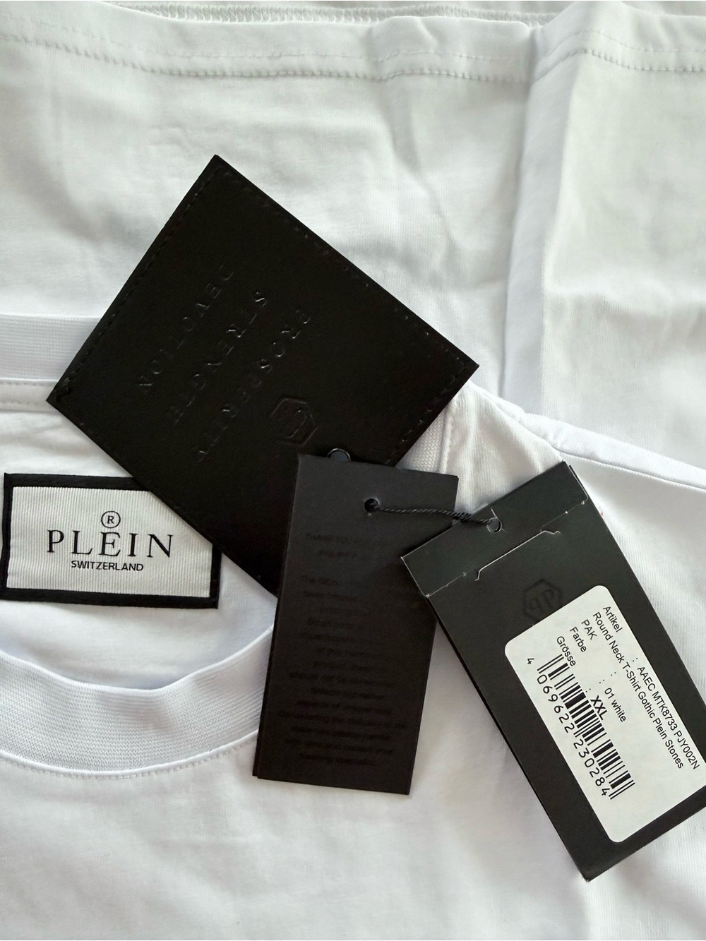 Philipp Plein Gothic Plein Stones White Skull T-Shirt NWT Size XXL - Picture 6 of 7